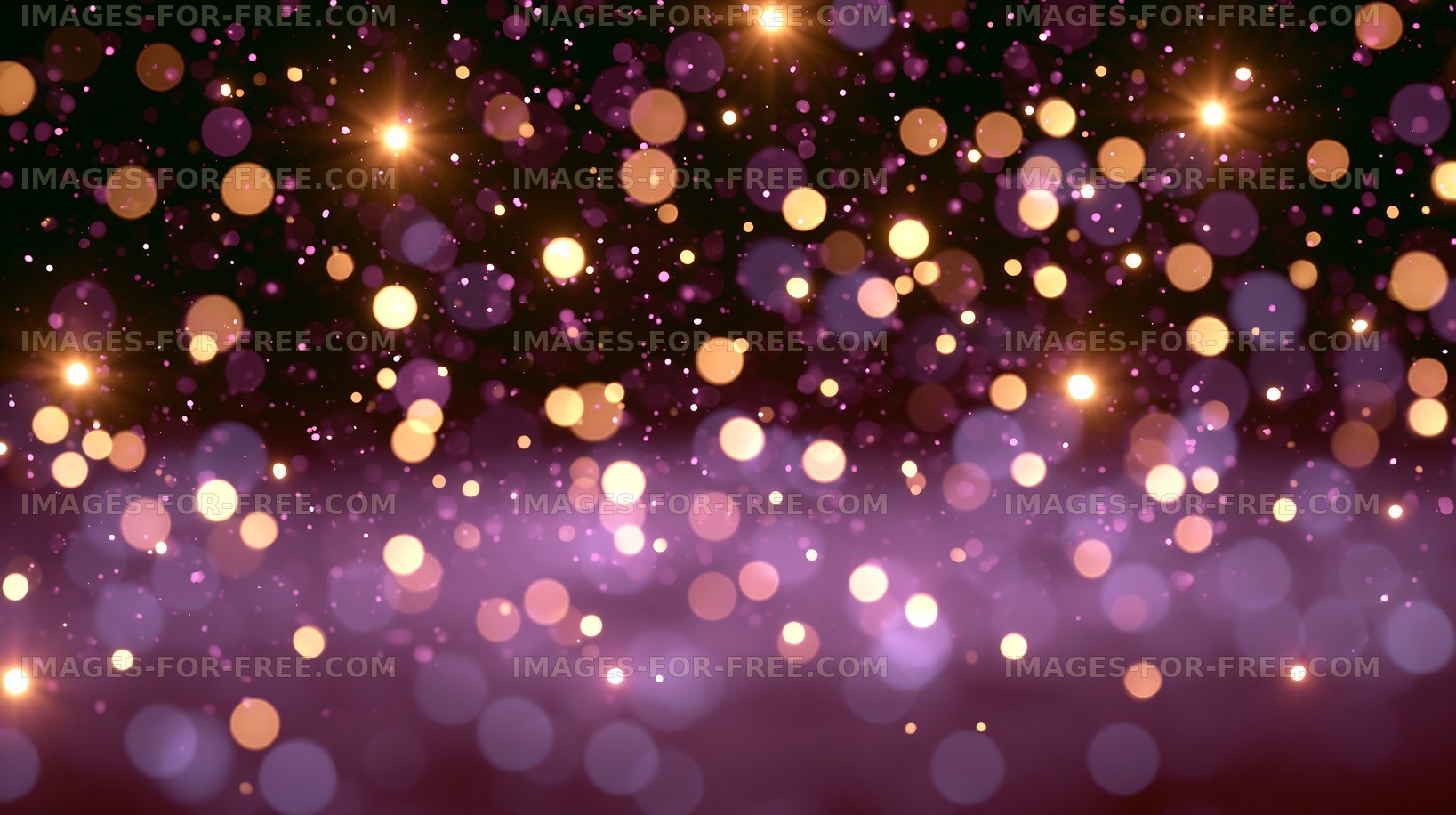 Colorful bokeh lights create a festive atmosphere