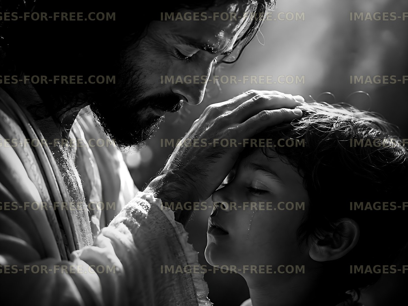 Father and son sharing a moment of connection