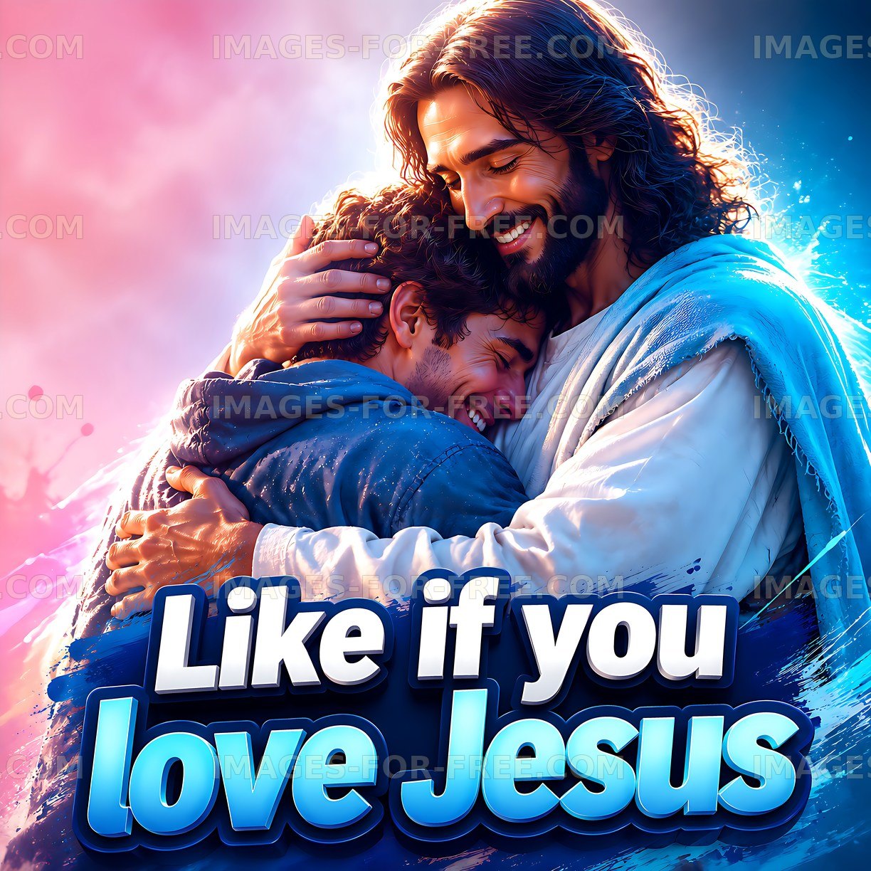 Love and embrace in the moment of connection