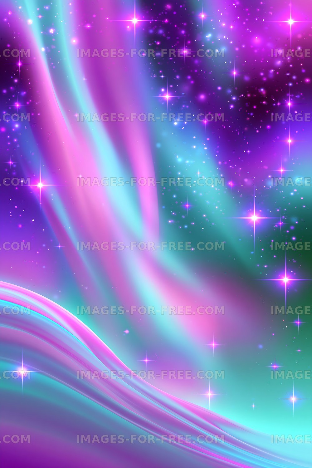 Colorful abstract swirl in shades of pink and blue