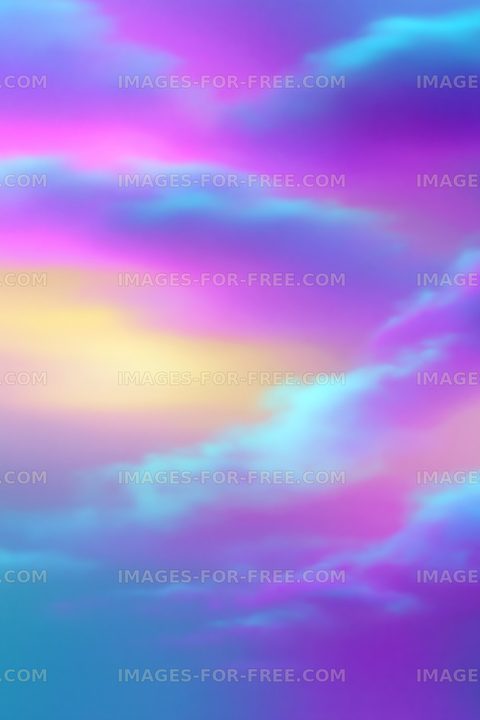 Colorful sky with pink and purple clouds during sunset