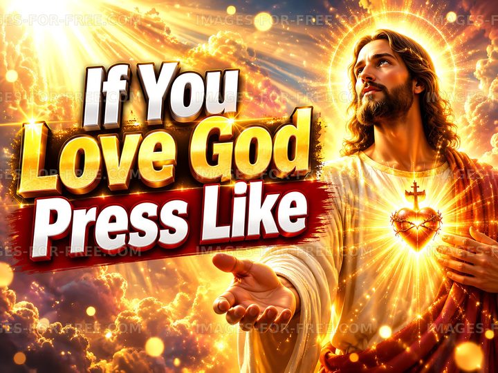 Message encouraging likes for love of God