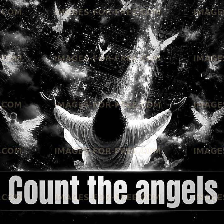 Count the angels in a city skyline at night