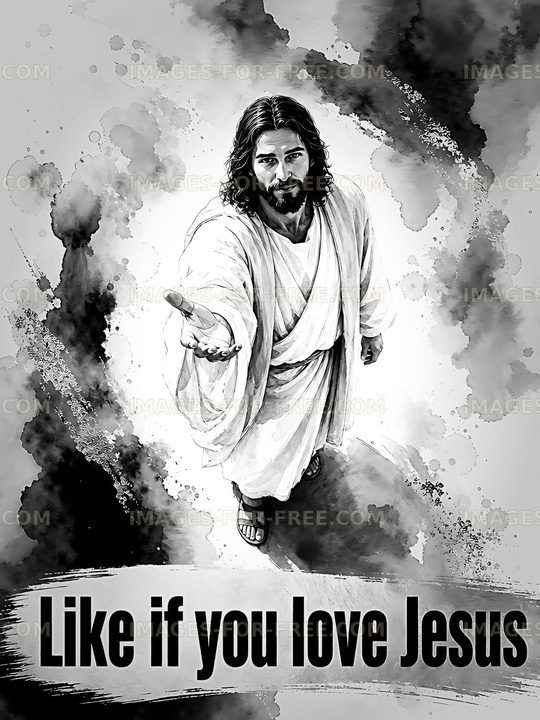 Hand of Jesus reaching out for love and connection