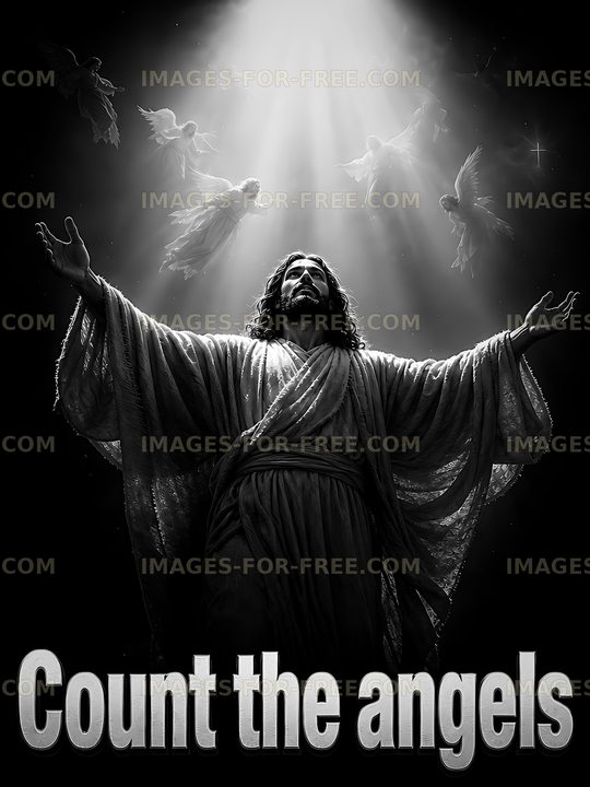 Count the angels in the light of a heavenly scene