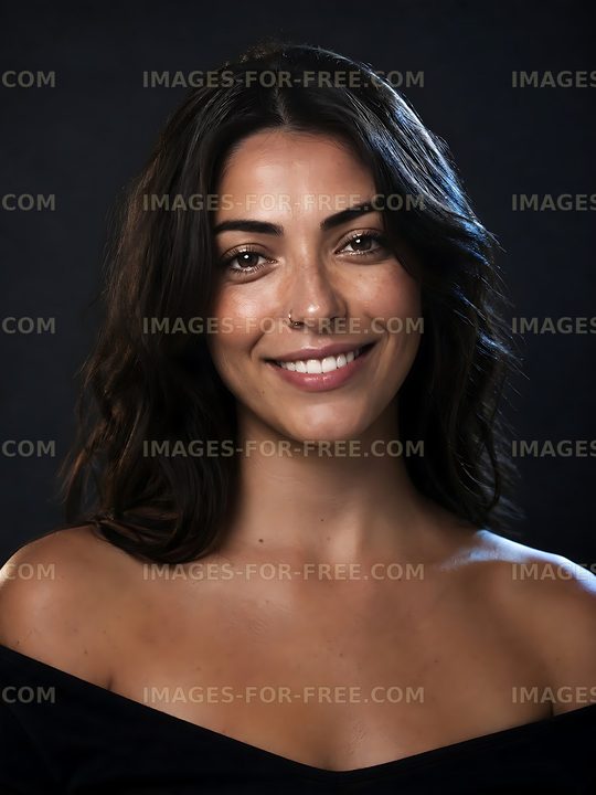 Portrait of a woman smiling with soft lighting